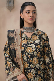 Zellbury Winter Vol-02 Unstitched Printed Khaddar 3Pc Suit WUW24X30361