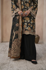 Zellbury Winter Vol-02 Unstitched Printed Khaddar 3Pc Suit WUW24X30361