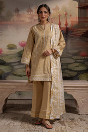 Zellbury Winter Unstitched Printed Khaddar 3Pc Suit WUW24X30393