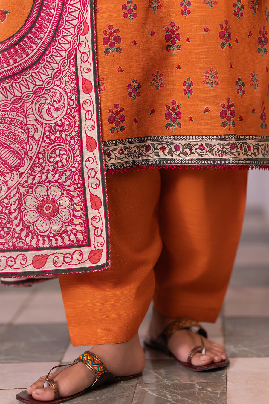 Zellbury Winter Vol-02 Unstitched Printed Khaddar 3Pc Suit WUW24X30522