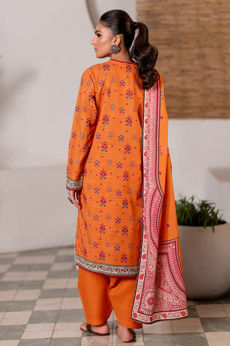 Zellbury Winter Vol-02 Unstitched Printed Khaddar 3Pc Suit WUW24X30522