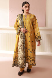 Zellbury Winter Vol-02 Unstitched Printed Khaddar 3Pc Suit WUW24X30524