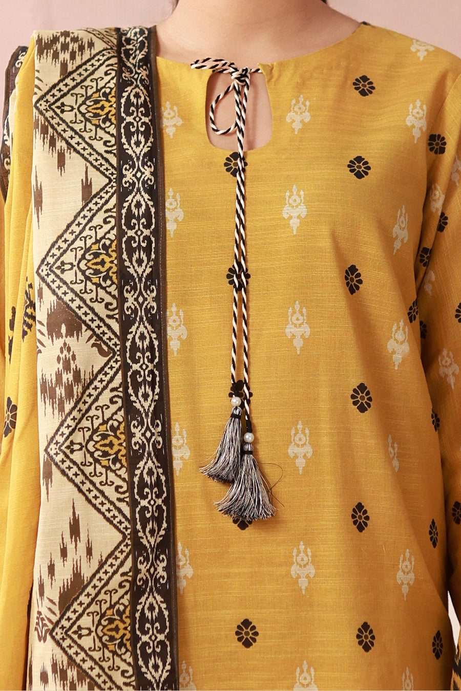 Zellbury Winter Vol-02 Unstitched Printed Khaddar 3Pc Suit WUW24X30524