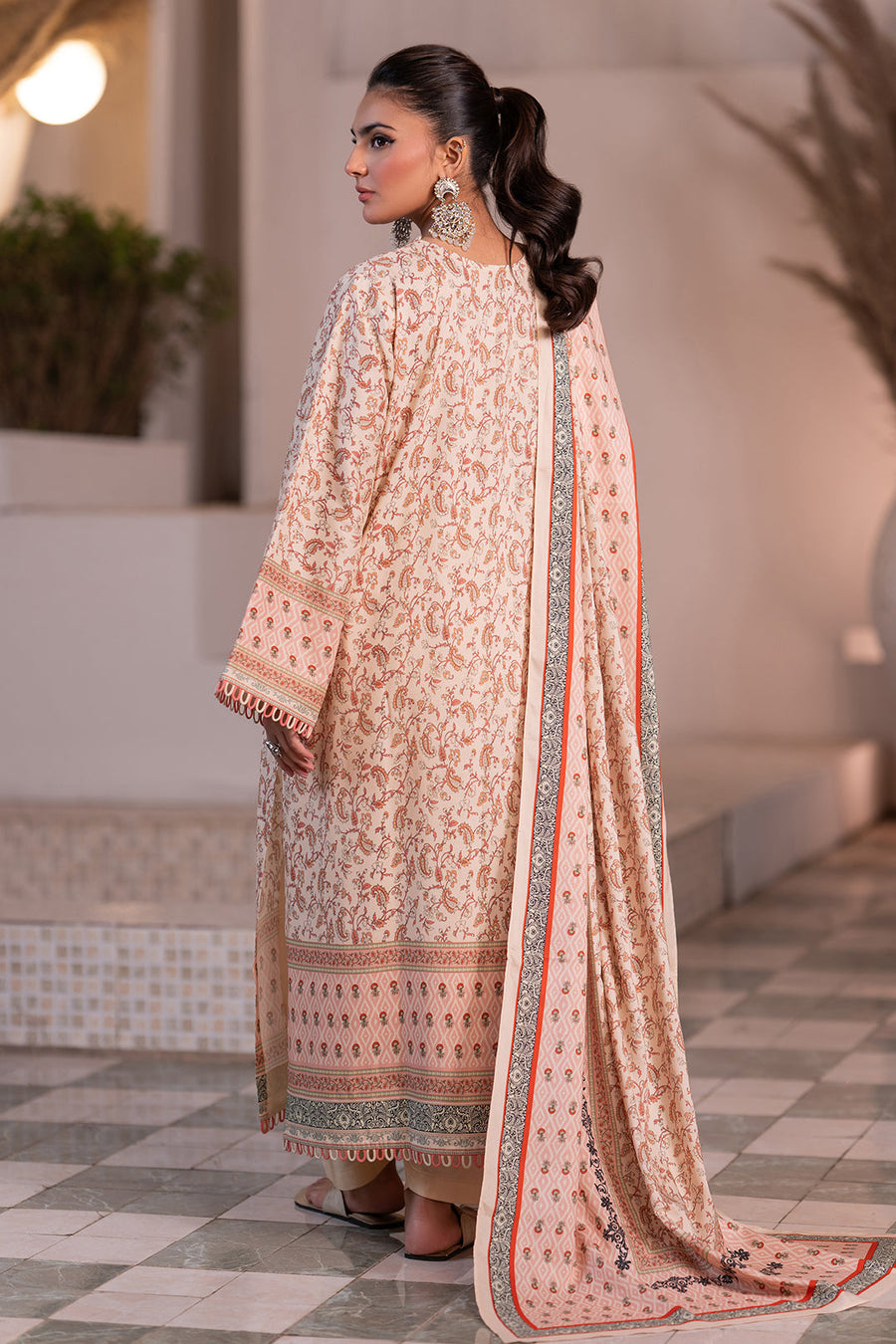 Zellbury Winter Vol-02 Unstitched Printed Viscose 3Pc Suit WUW24X30526