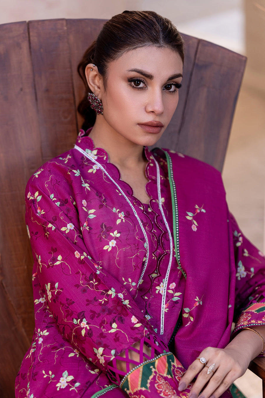 Zellbury Winter Vol-02 Unstitched Printed Karandi 3Pc Suit WUW24X30527