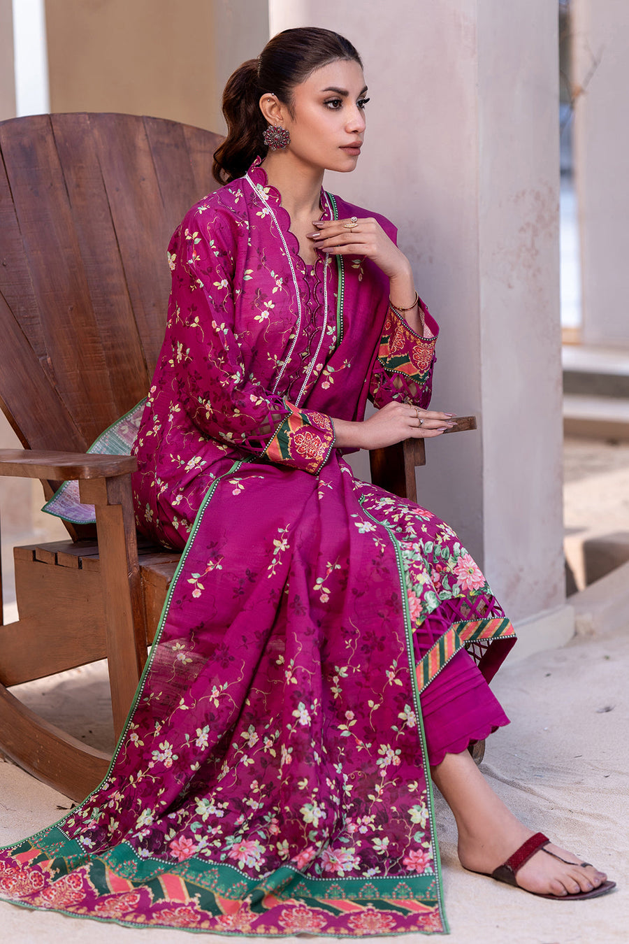 Zellbury Winter Vol-02 Unstitched Printed Karandi 3Pc Suit WUW24X30527