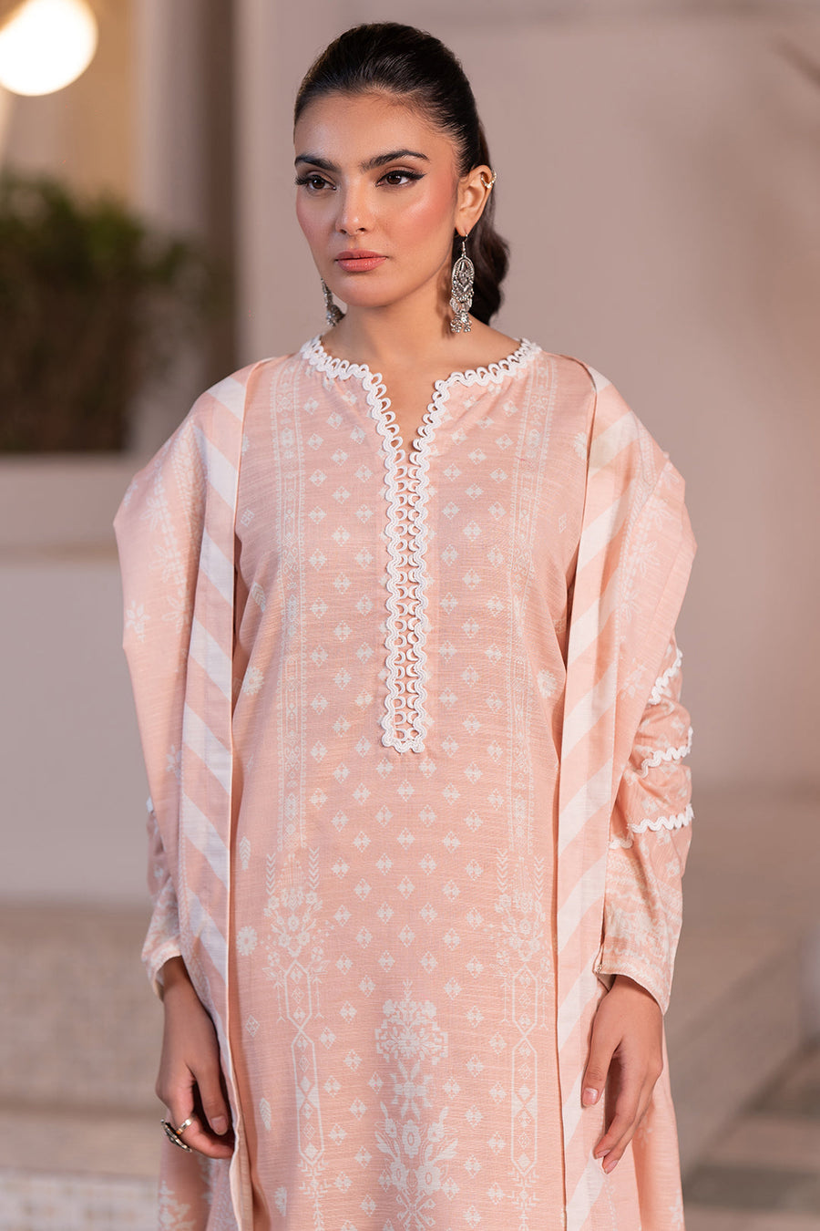 Zellbury Winter Unstitched Printed Khaddar 3Pc Suit WUW24X30529