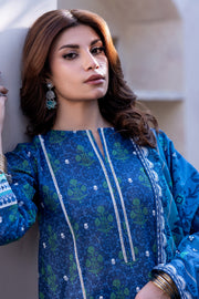 Zellbury Winter Unstitched Printed Viscose 3Pc Suit WUW24X30531