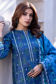 Zellbury Winter Unstitched Printed Viscose 3Pc Suit WUW24X30531