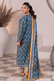 Zellbury Winter Unstitched Printed Viscose 3Pc Suit WUW24X30532