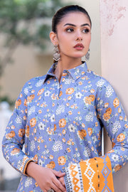 Zellbury Winter Vol-03 Unstitched Printed Cotail 3Pc Suit WUW24X30534