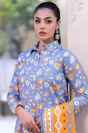 Zellbury Winter Vol-03 Unstitched Printed Cotail 3Pc Suit WUW24X30534
