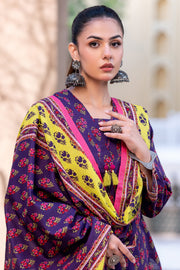Zellbury Winter Vol-02 Unstitched Printed Khaddar 3Pc Suit WUW24X30561