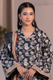Zellbury Winter Vol-02 Unstitched Printed Khaddar 3Pc Suit WUW24X30563
