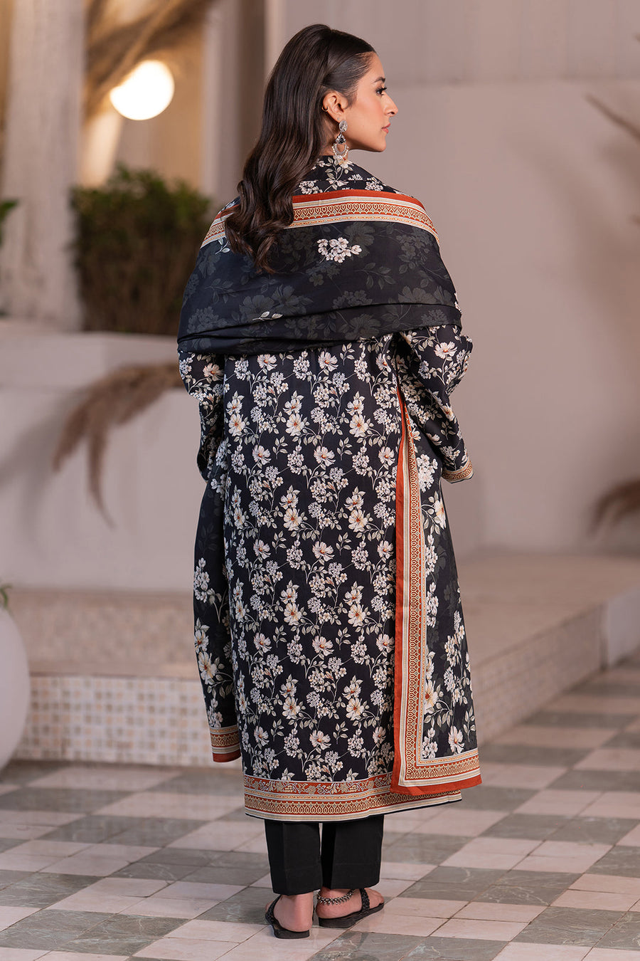 Zellbury Winter Vol-02 Unstitched Printed Khaddar 3Pc Suit WUW24X30563