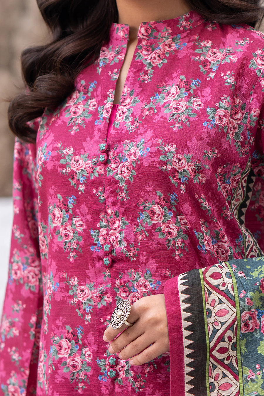 Zellbury Winter Vol-02 Unstitched Printed Khaddar 3Pc Suit WUW24X30568