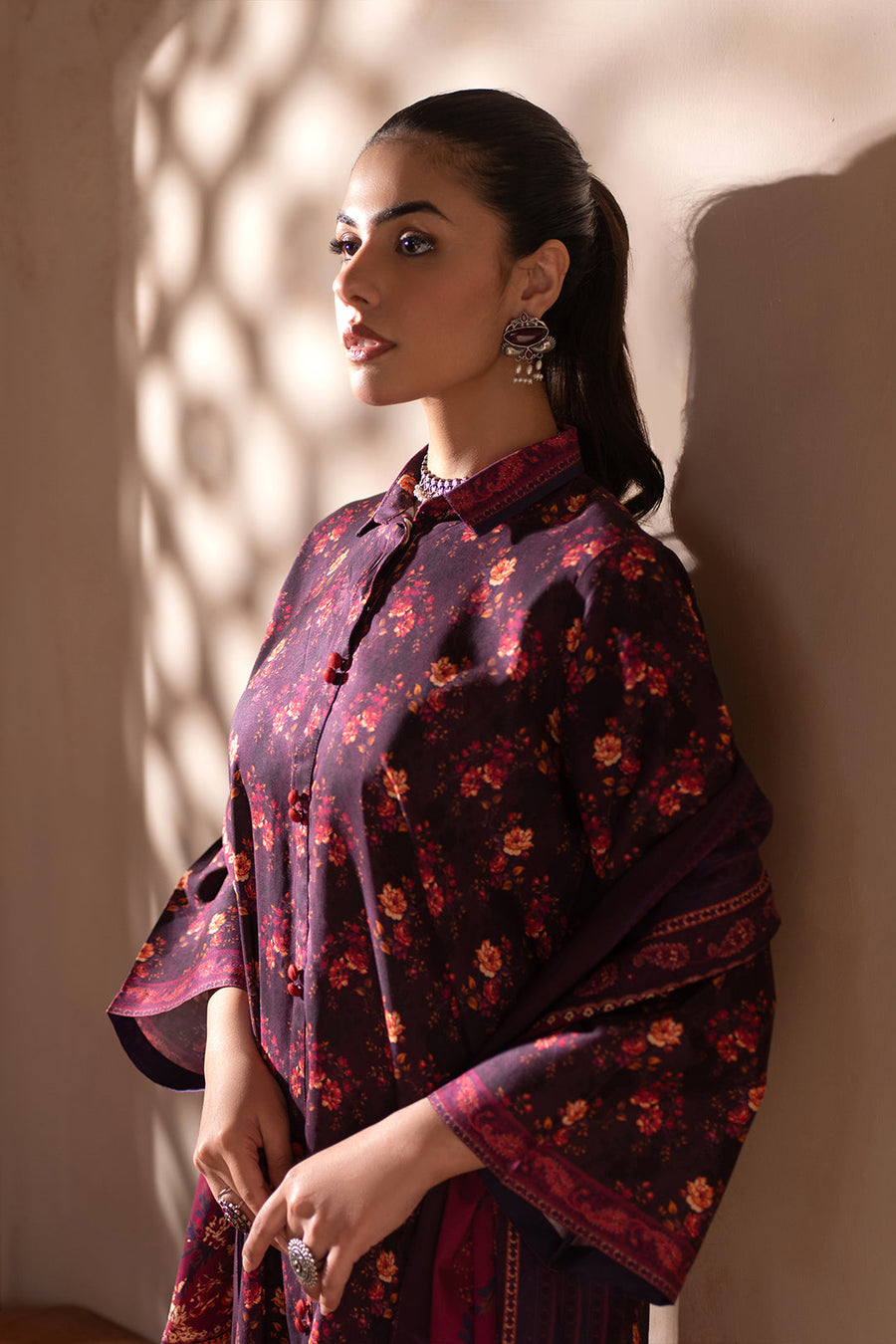 Zellbury Winter Vol-02 Unstitched Printed Viscose 3Pc Suit WUW24X30569