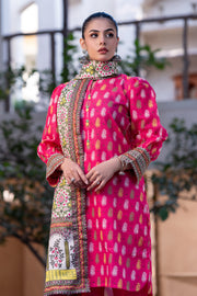 Zellbury Winter Vol-02 Unstitched Printed Khaddar 3Pc Suit WUW24X30572