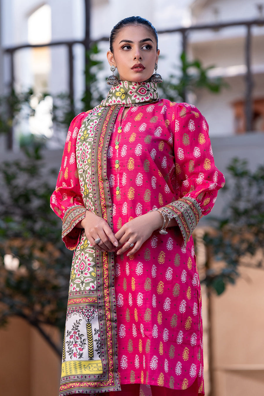 Zellbury Winter Vol-02 Unstitched Printed Khaddar 3Pc Suit WUW24X30572