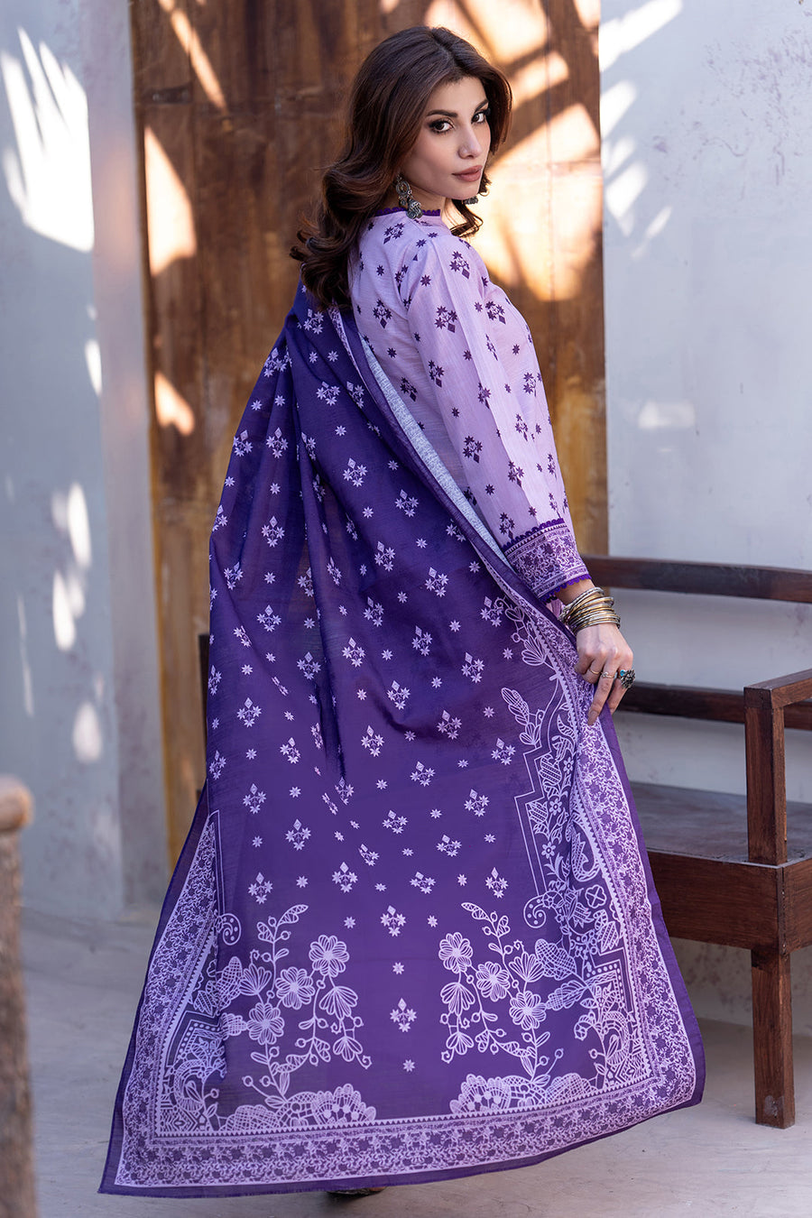 Zellbury Winter Vol-02 Unstitched Printed Karandi 3Pc Suit WUW24X30582