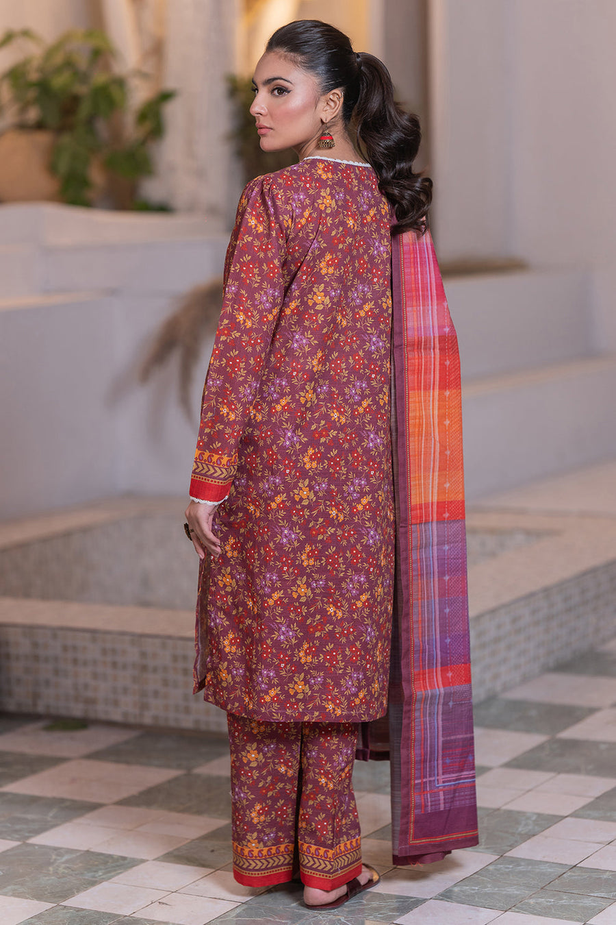 Zellbury Winter Vol-03 Unstitched Printed Viscose 3Pc Suit WUW24X30585