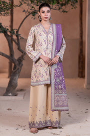 Zellbury Winter Unstitched Printed Viscose 3Pc Suit WUW24X30586