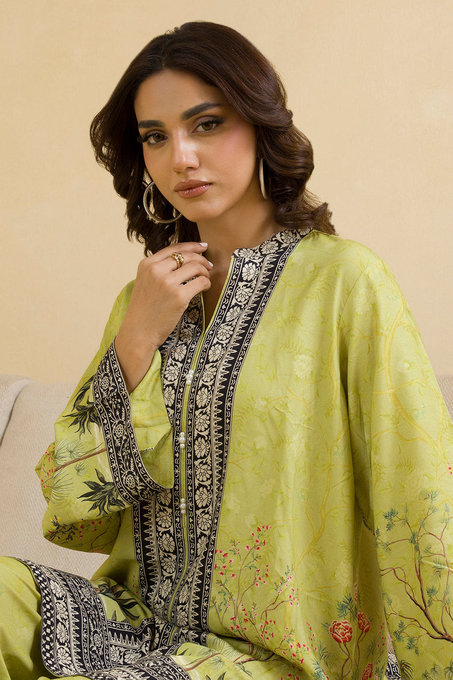 Zellbury Winter Vol-03 Unstitched Embroidered Linen 2Pc Suit WUW25E20092