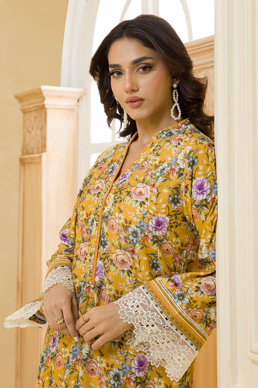 Zellbury Winter Vol-03 Unstitched Embroidered Linen 2Pc Suit WUW25E20093