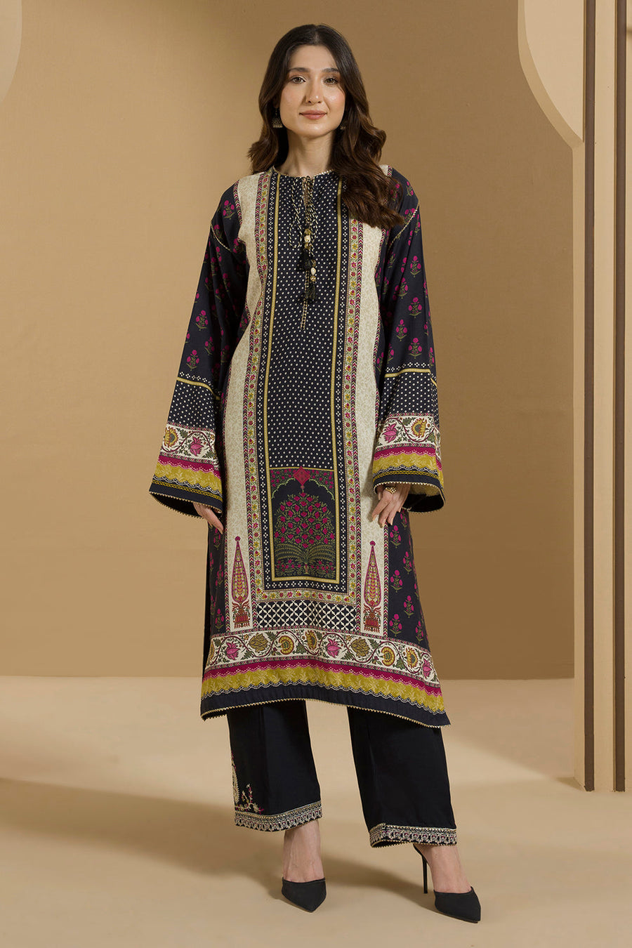 Zellbury Winter Vol-03 Unstitched Embroidered Linen 2Pc Suit WUW25E20094