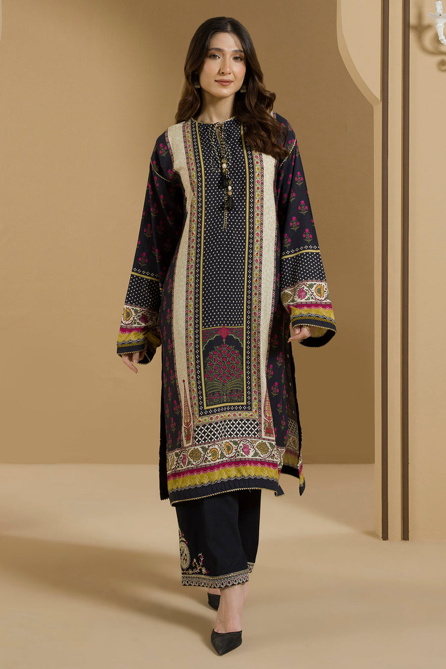 Zellbury Winter Vol-03 Unstitched Embroidered Linen 2Pc Suit WUW25E20094
