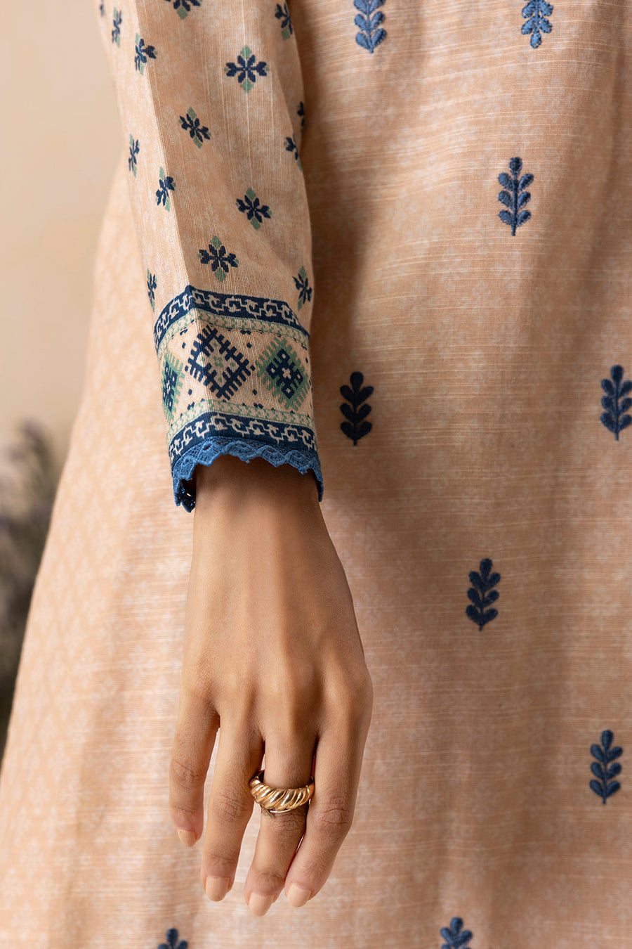 Zellbury Winter Vol-04 Embroidered Khaddar Unstitched 2Pc Suit WUW25E20129