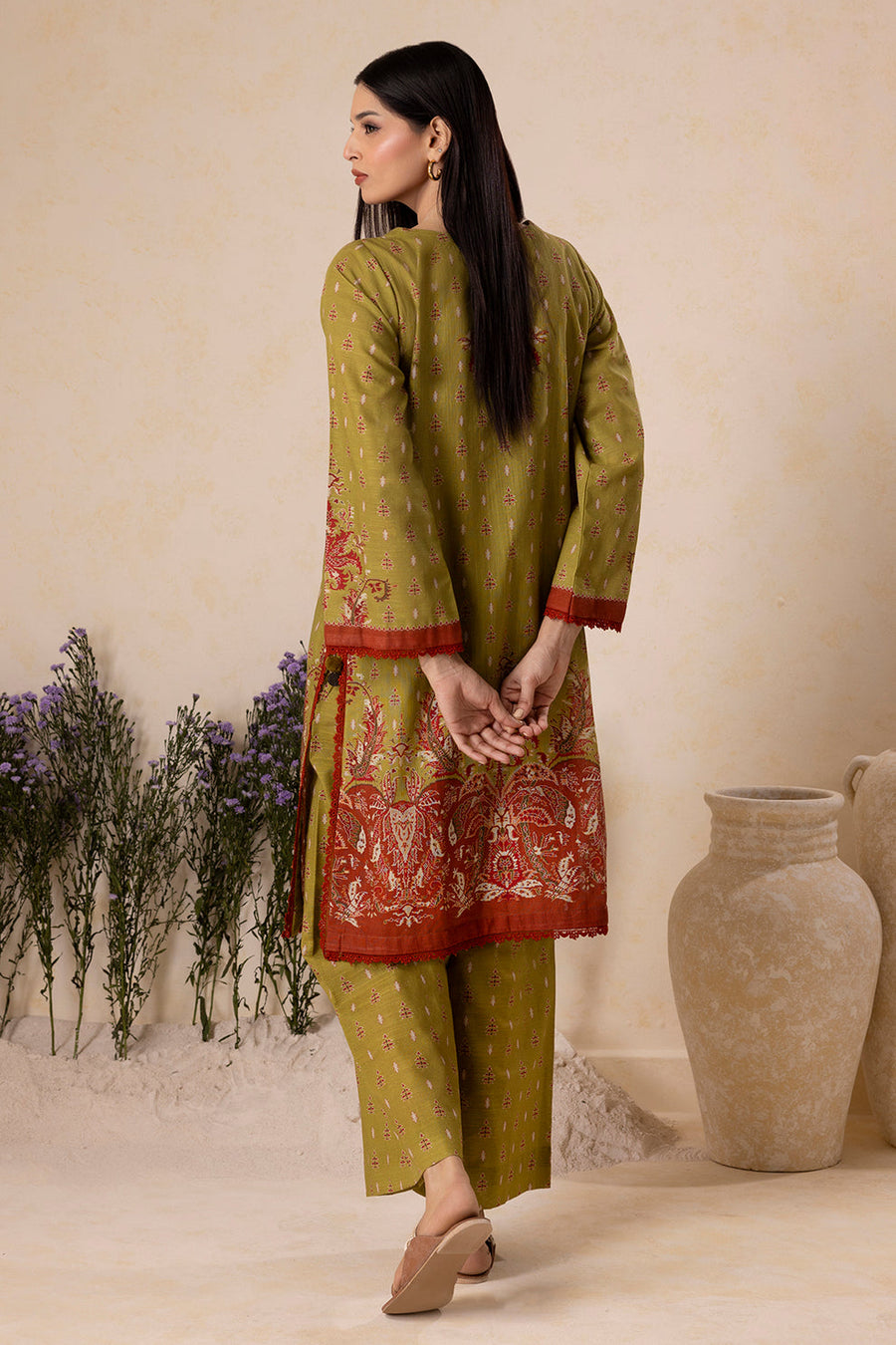 Zellbury Winter Vol-04 Embroidered Khaddar Unstitched 2Pc Suit WUW25E20130