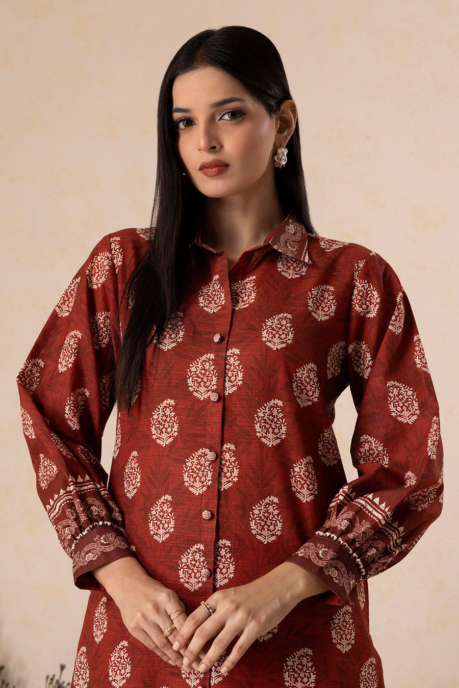 Zellbury Winter Vol-04 Embroidered Khaddar Unstitched 2Pc Suit WUW25E20131