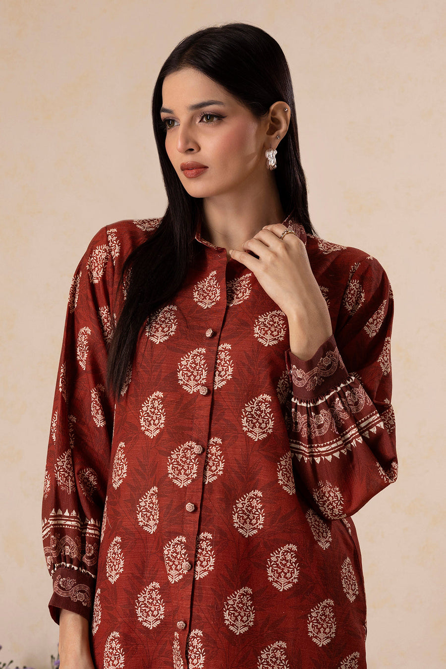 Zellbury Winter Vol-04 Embroidered Khaddar Unstitched 2Pc Suit WUW25E20131