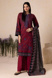 Zellbury Winter Vol-04 Embroidered Khaddar Unstitched 3Pc Suit WUW25E30159