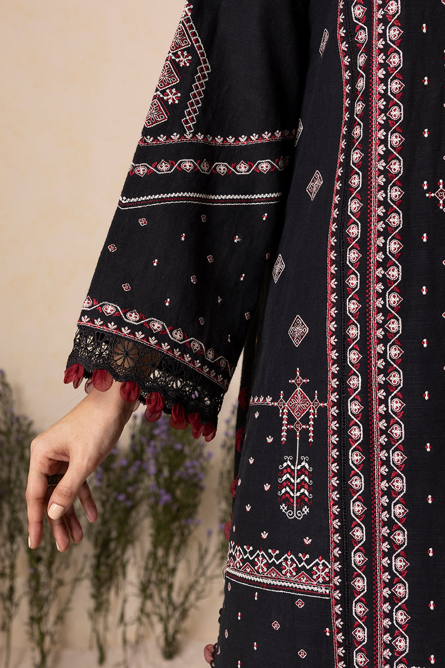 Zellbury Winter Vol-04 Embroidered Khaddar Unstitched 3Pc Suit WUW25E30166