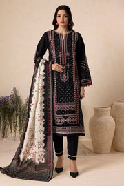 Zellbury Winter Vol-04 Embroidered Khaddar Unstitched 3Pc Suit WUW25E30166