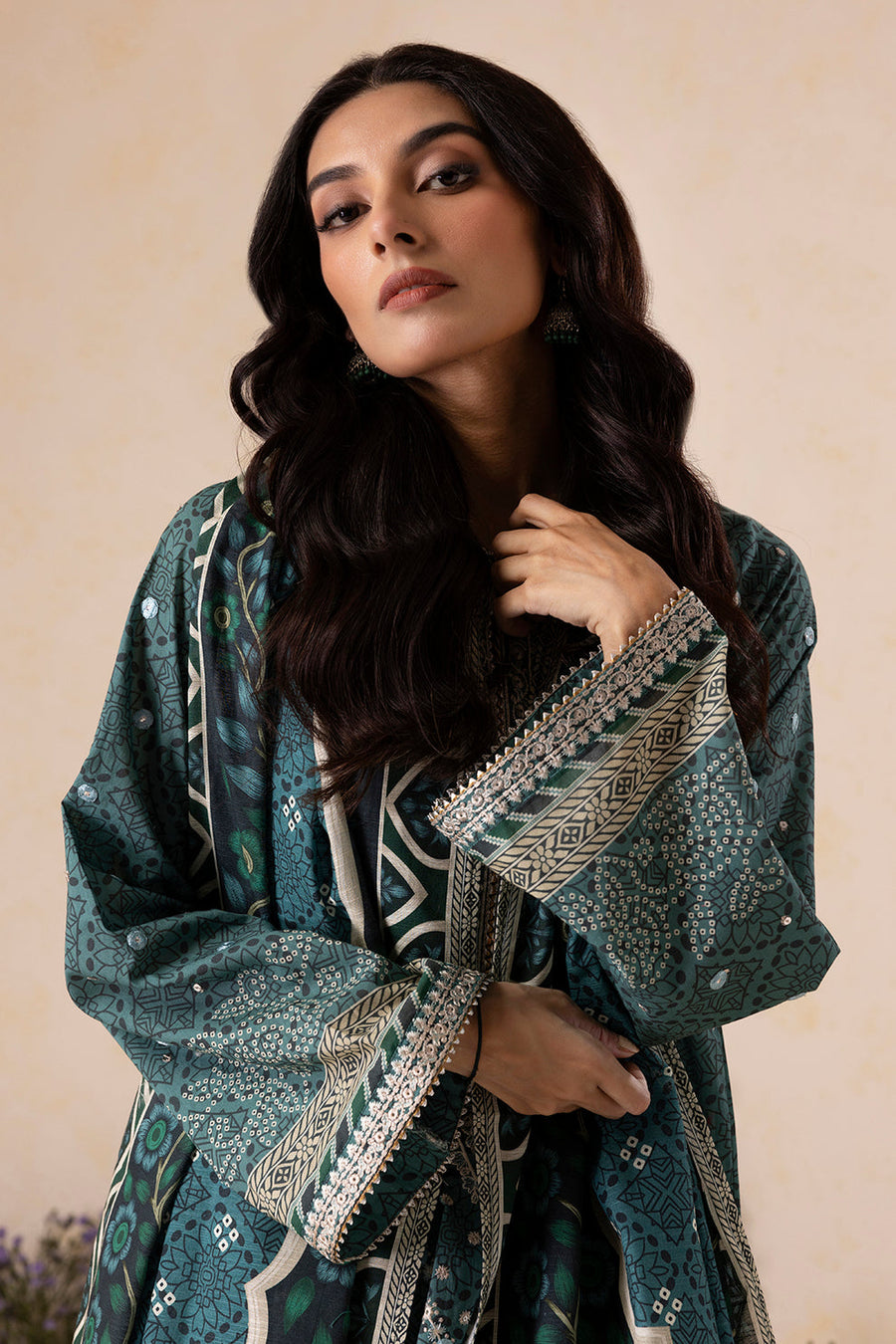 Zellbury Winter Vol-04 Embroidered Khaddar Unstitched 3Pc Suit WUW25E30167