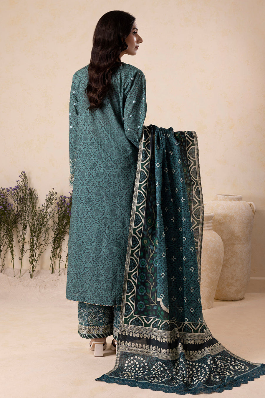 Zellbury Winter Vol-04 Embroidered Khaddar Unstitched 3Pc Suit WUW25E30167