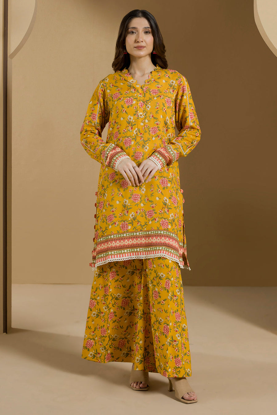 Zellbury Winter Vol-03 Unstitched Printed Linen 2Pc Suit WUW25X20085