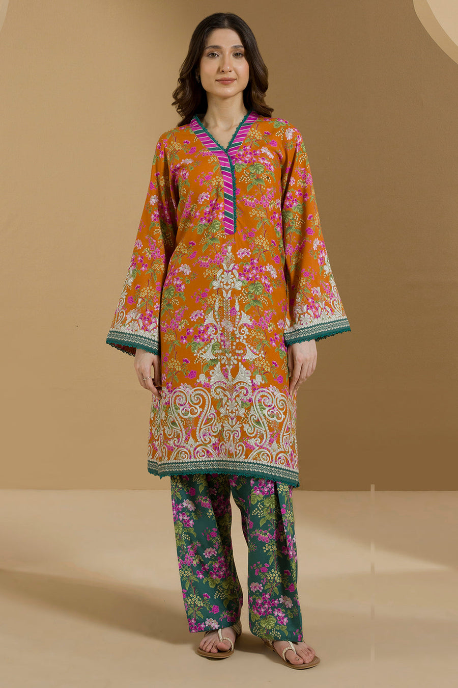 Zellbury Winter Vol-03 Unstitched Printed Linen 2Pc Suit WUW25X20087