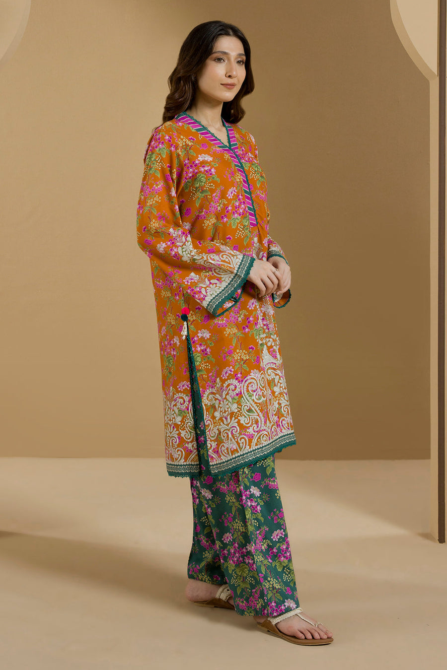 Zellbury Winter Vol-03 Unstitched Printed Linen 2Pc Suit WUW25X20087