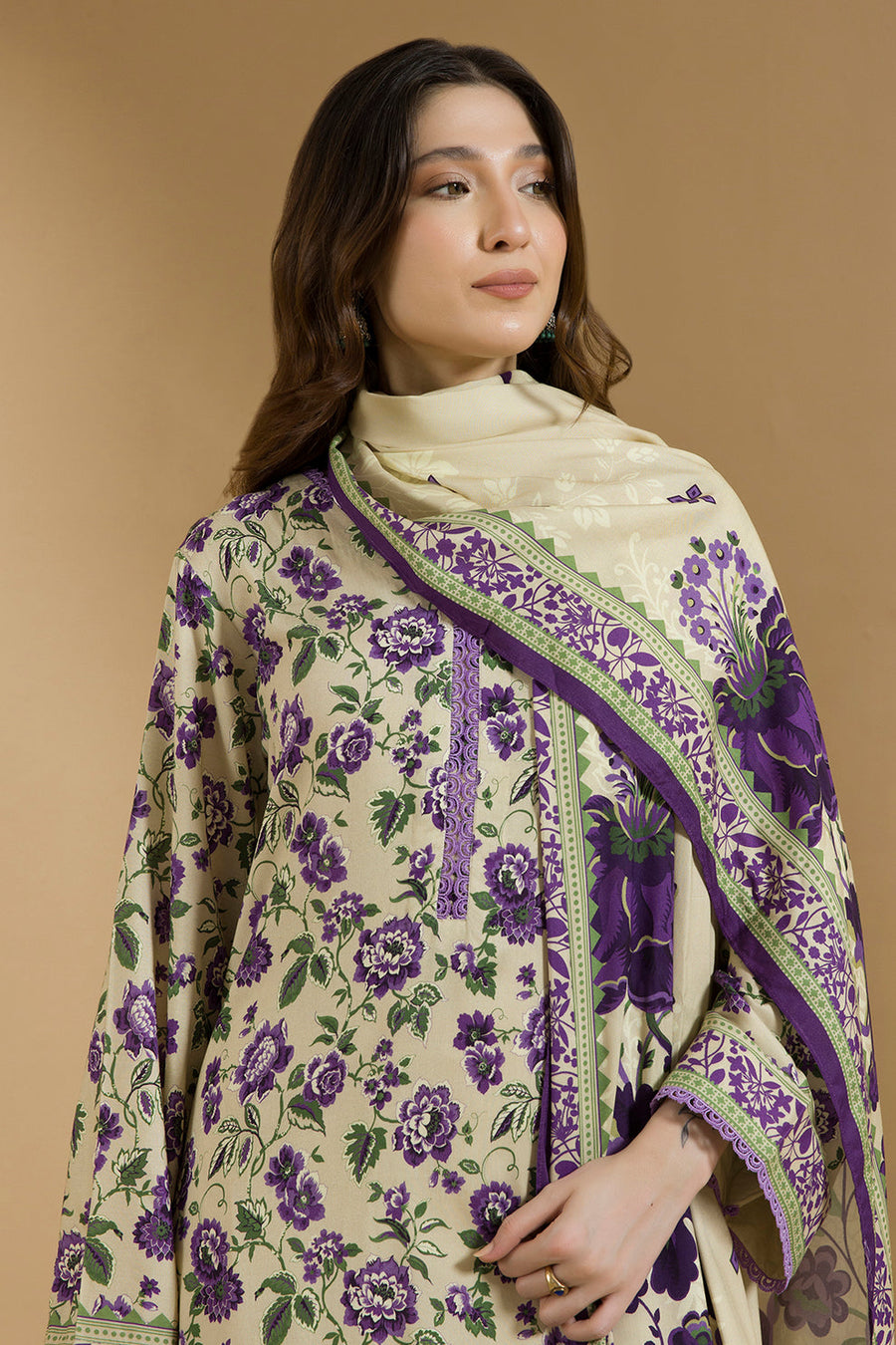 Zellbury Winter Vol-03 Unstitched Printed Linen 2Pc Suit WUW25X20089