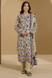 Zellbury Winter Vol-03 Unstitched Printed Linen 2Pc Suit WUW25X20089