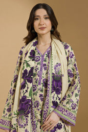 Zellbury Winter Vol-03 Unstitched Printed Linen 2Pc Suit WUW25X20089