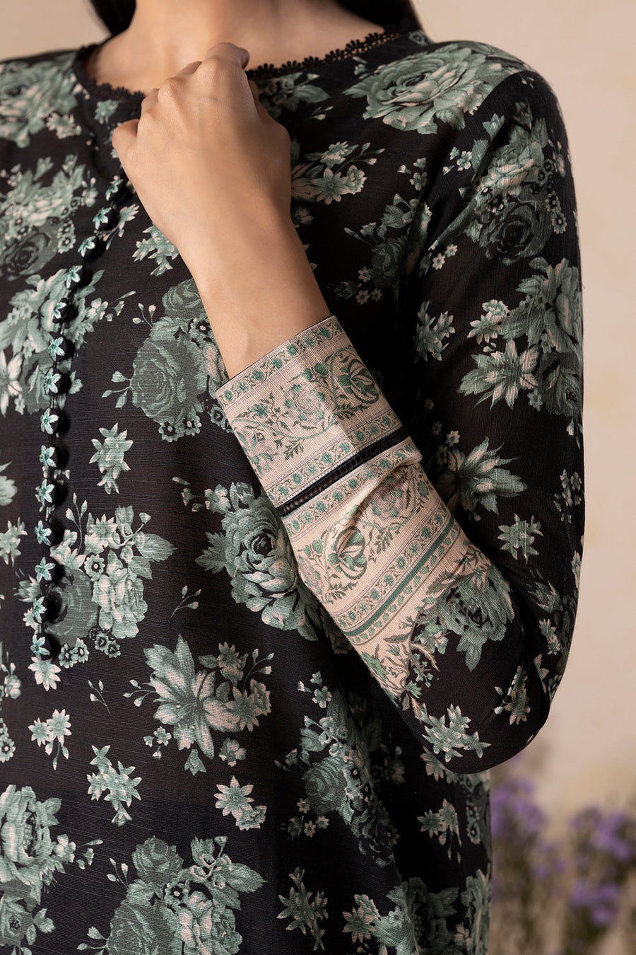 Zellbury Winter Vol-04 Printed Khaddar Unstitched 2Pc Suit WUW25X20116