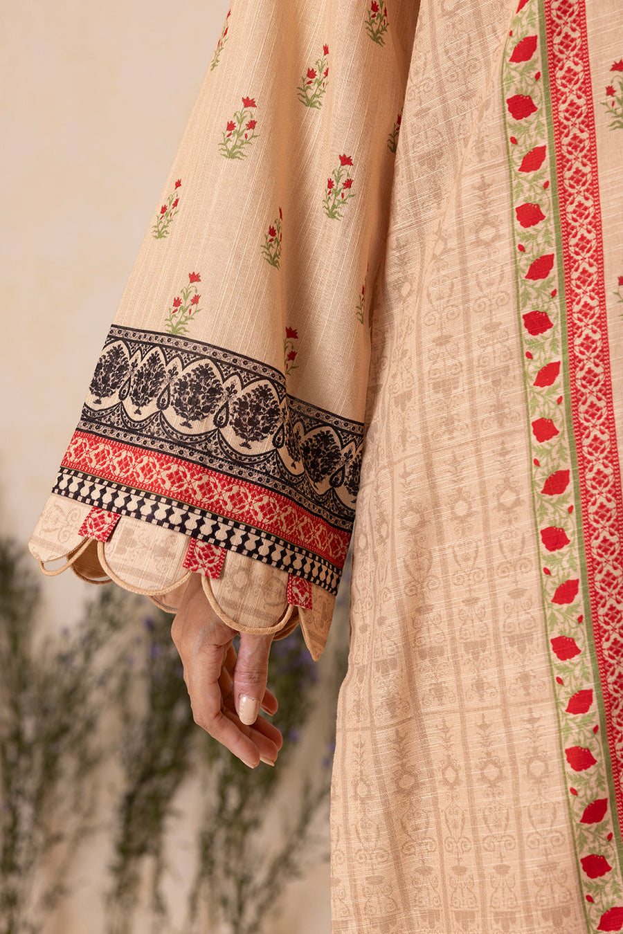 Zellbury Winter Vol-04 Printed Khaddar Unstitched 2Pc Suit WUW25X20117