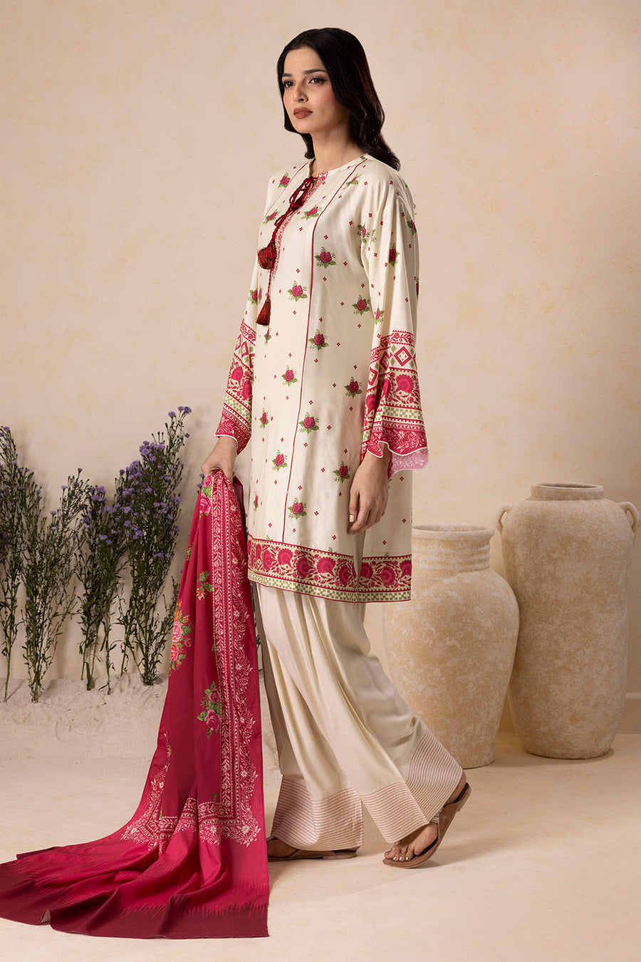 Zellbury Winter Vol-04 Printed Khaddar Unstitched 2Pc Suit WUW25X20119