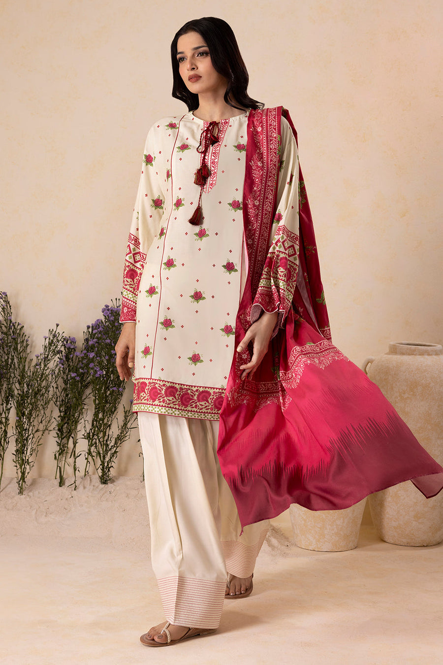 Zellbury Winter Vol-04 Printed Khaddar Unstitched 2Pc Suit WUW25X20119