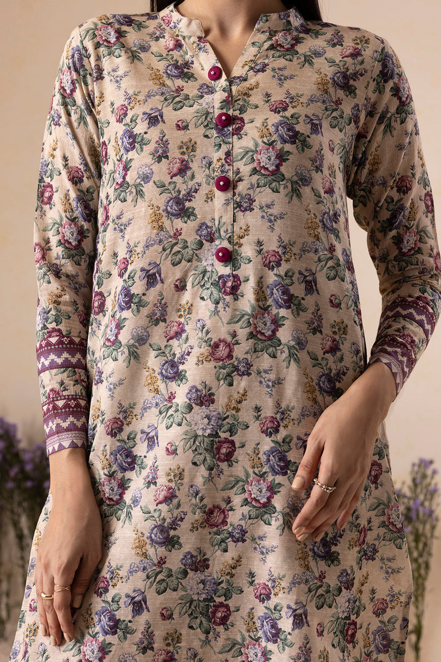 Zellbury Winter Vol-04 Printed Khaddar Unstitched 2Pc Suit WUW25X20122